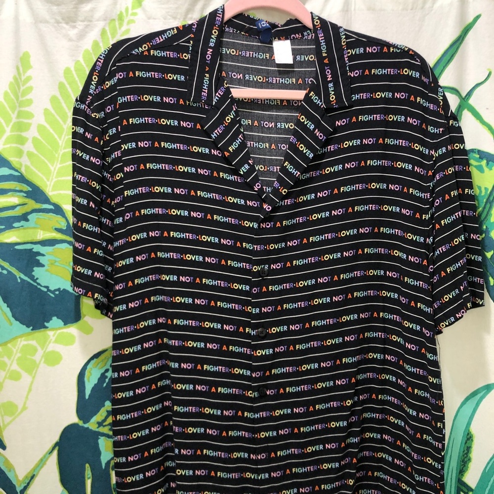 Divided Button Down Shirt